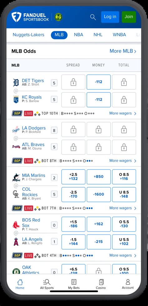 mlb odds fanduel